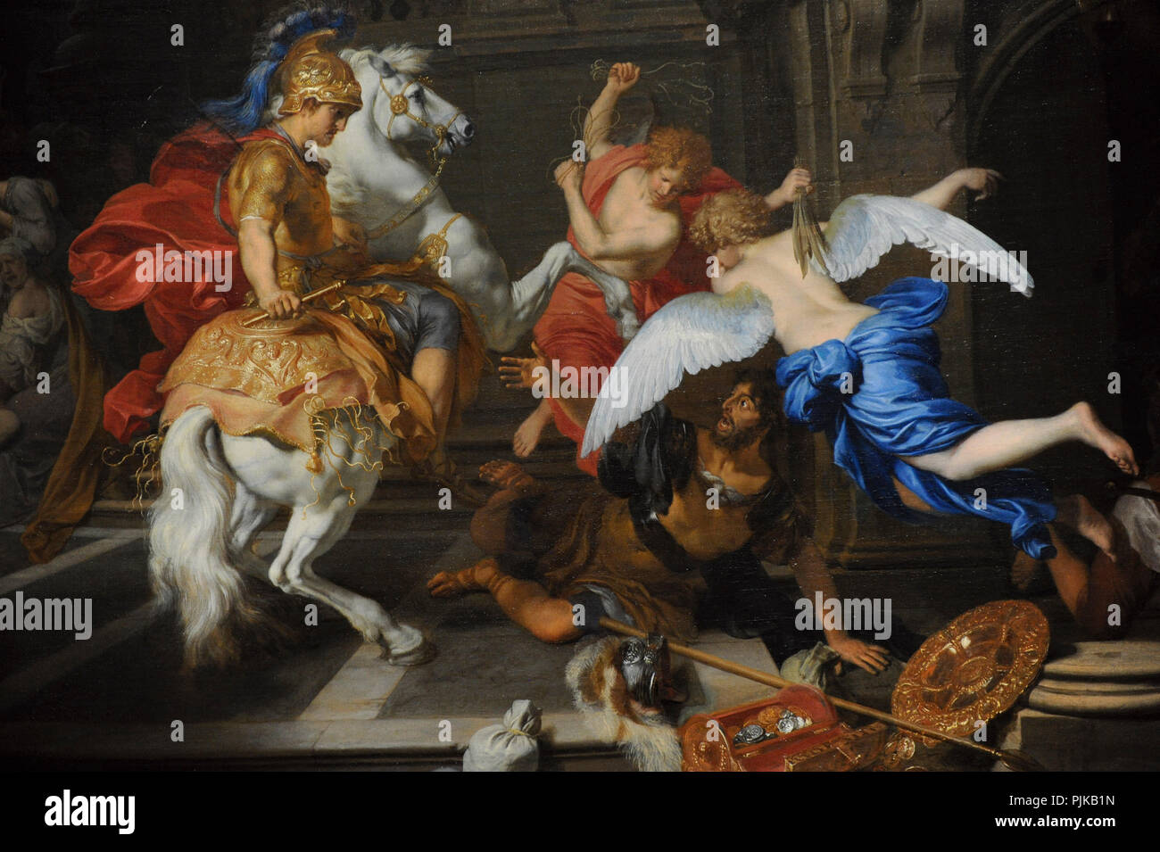 Gerard De Lairesse (1640-1711). Peintre hollandais. Expulsion d'Heliodorus du Temple, 1674. Détail. Musée Wallraf-Richartz. Cologne. L'Allemagne. Banque D'Images