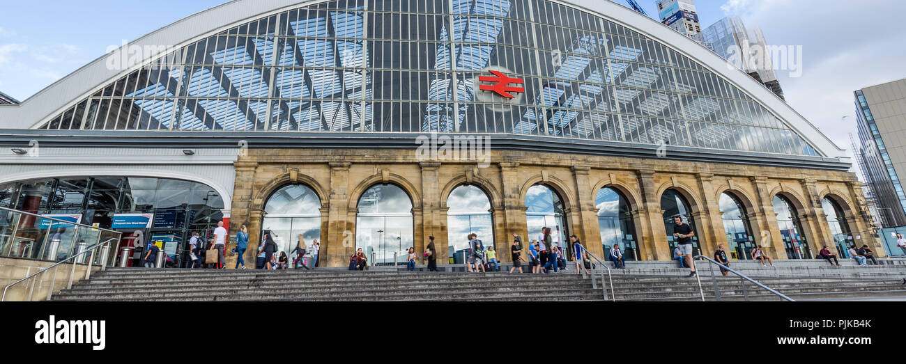 La gare de Lime Street, à Liverpool, Royaume-Uni Banque D'Images