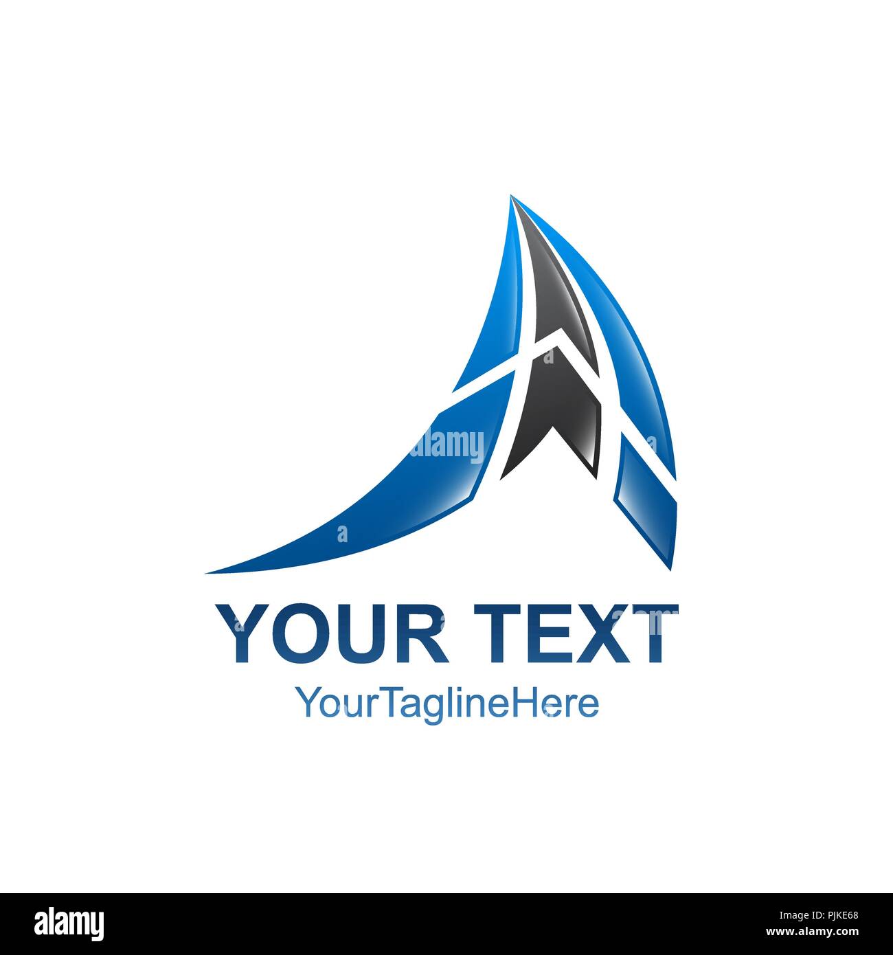 Triangle Swoosh immobilier Finances Résumé des éléments de conception de logo Illustration de Vecteur