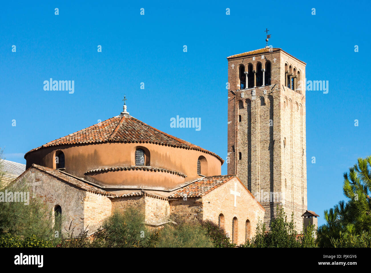 Venise, lagune, Torcello, la cathédrale de Torcello Banque D'Images