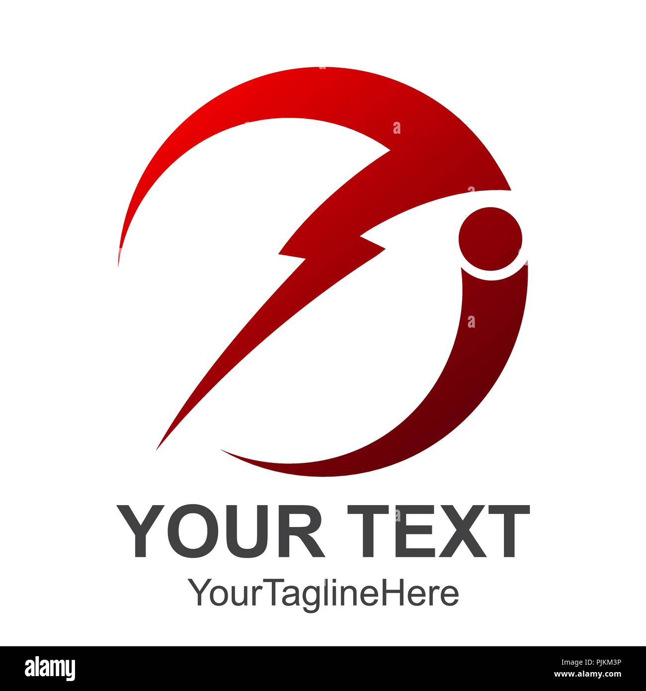 éclair rouge Banque d'images vectorielles - Alamy