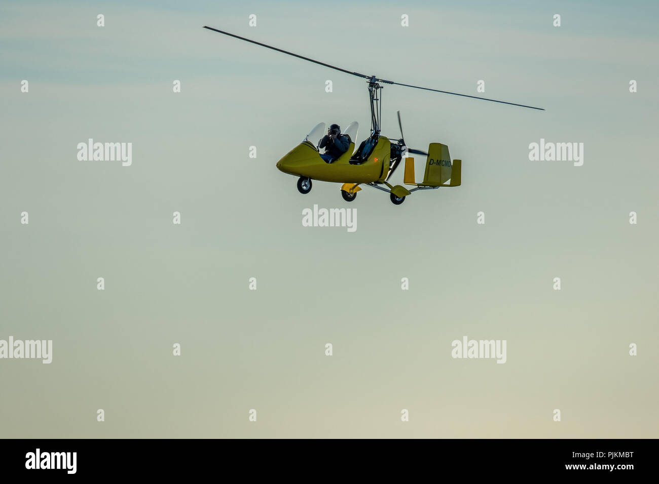 Plus de Gyrocopter Witten, D-MCMD, Ulm, l'équipement de sport, volant, Witten, Ruhr, Rhénanie du Nord-Westphalie, Allemagne Banque D'Images