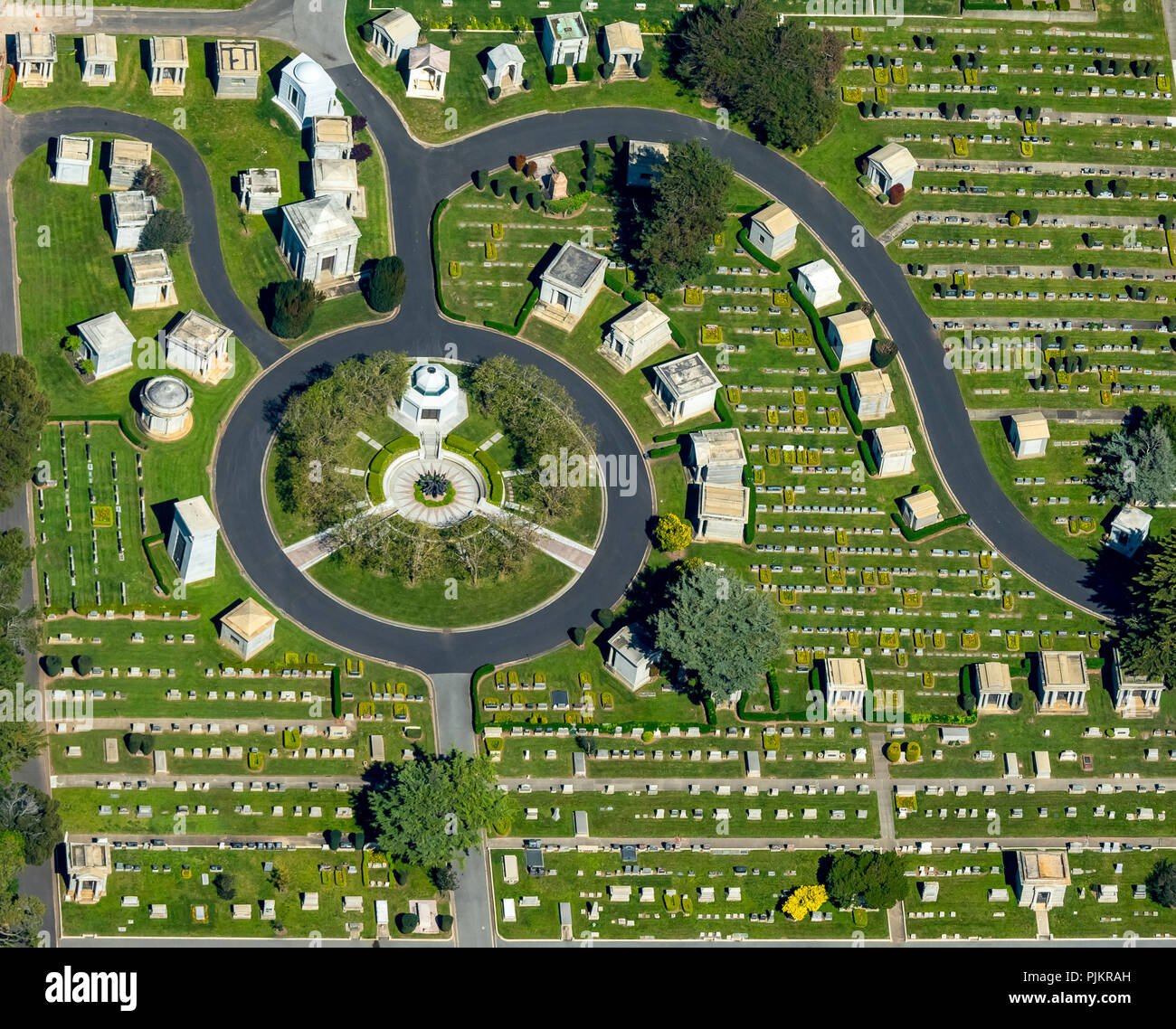 Olivet Memorial Park Cemetery on Hillside Avenue Daly, Ville, San Francisco, San Francisco, États-Unis d'Amérique, Californie, USA Banque D'Images