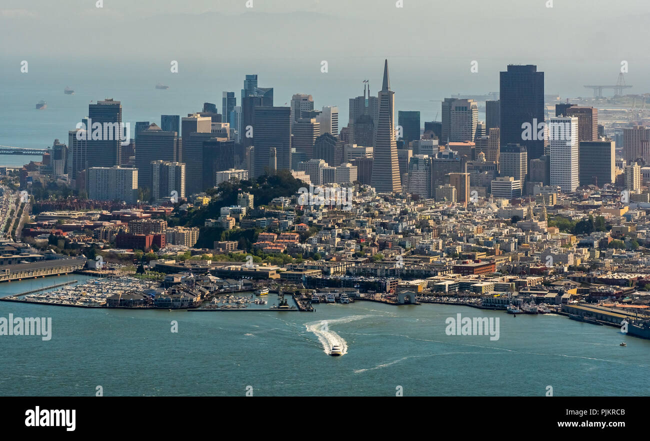 Donnant sur la baie de San Francisco, San Francisco, États-Unis d'Amérique, Californie, USA Banque D'Images