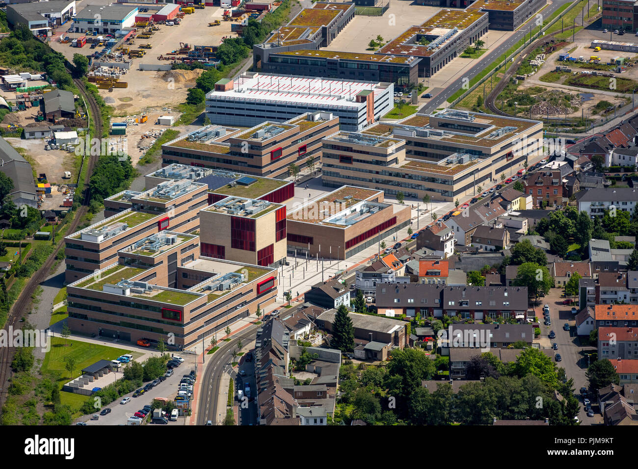 Campus de l'Université de Sciences Appliquées, de l'ouest de la Ruhr Mülheim an der Ruhr, Ruhr, Rhénanie du Nord-Westphalie, Allemagne Banque D'Images