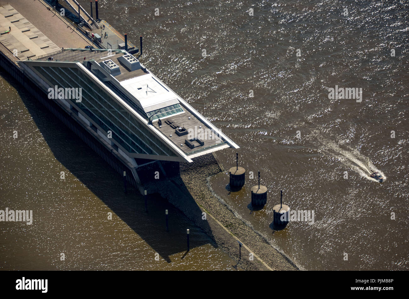 Dockland, compagnie de transport, bâtiment architectes Bothe Richter Teherani, port de Hambourg, de l'Elbe, Hambourg, ville libre et hanséatique de Hambourg, Hambourg, Allemagne Banque D'Images
