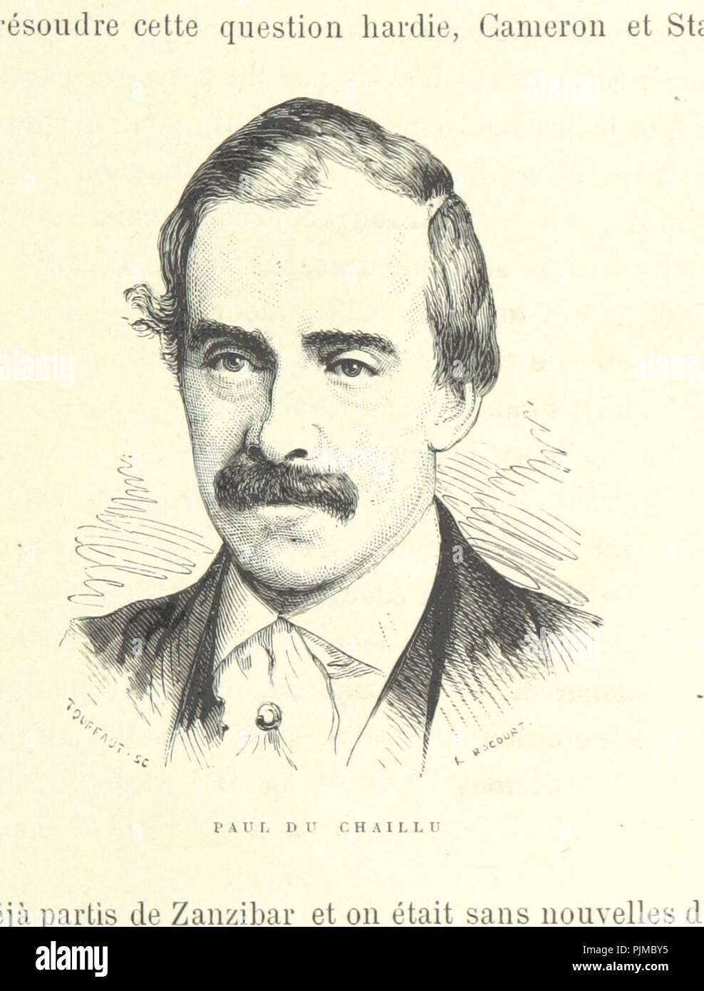 Libre à partir de la page 17 de "Conférences et lettres de P. Savorgnan de Brazza sur ses trois explorations dans l'Ouest africain, de 1875 à 1886. Ouvrage illustré de deux eaux-fortes, etc. (Texte publié et co0035. Banque D'Images