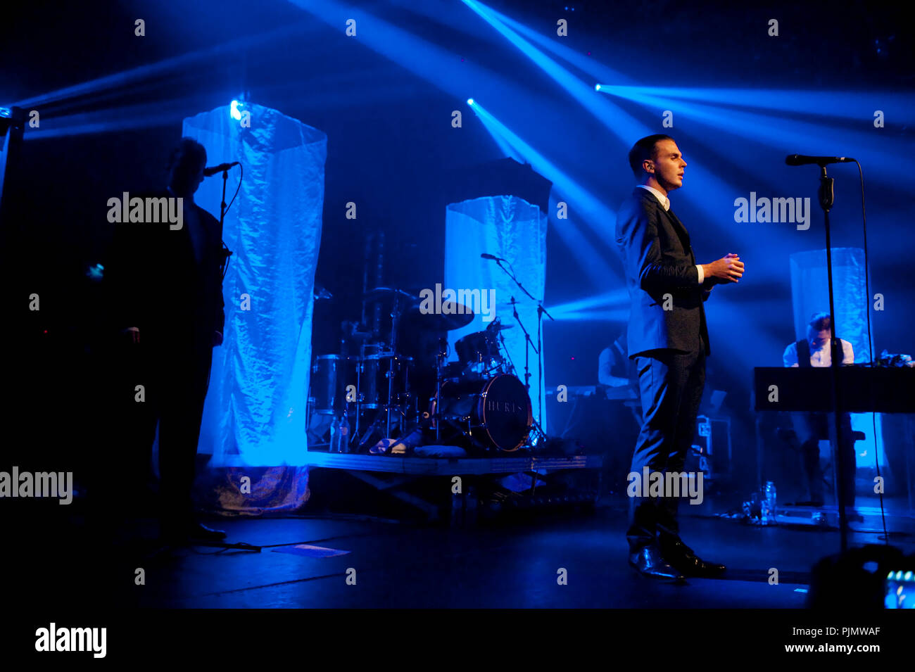 Duo synthpop anglaise fait mal en concert au Botanique à Bruxelles (Belgique, 30/10/2010) Banque D'Images