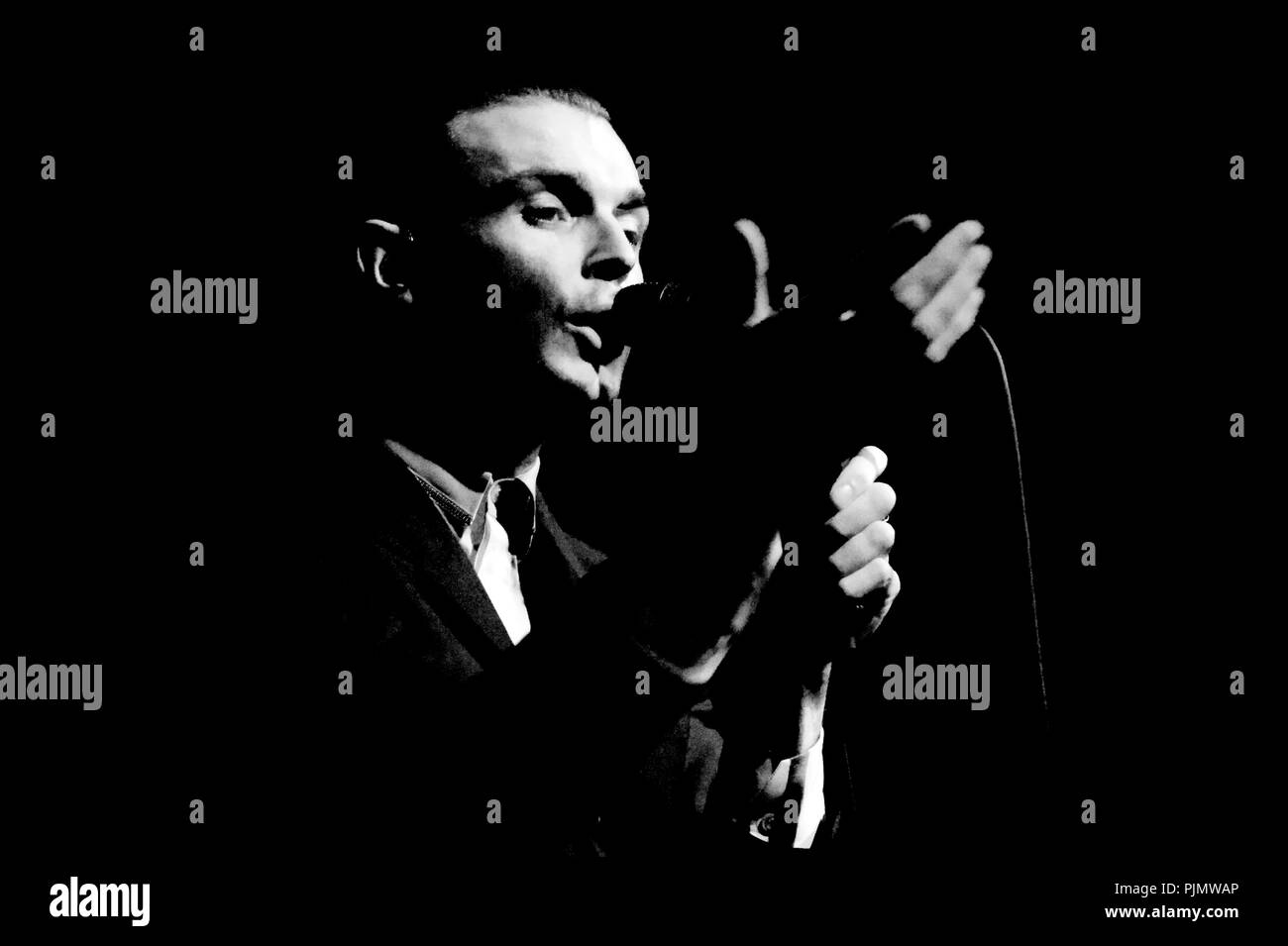 Duo synthpop anglaise fait mal en concert au Botanique à Bruxelles (Belgique, 30/10/2010) Banque D'Images