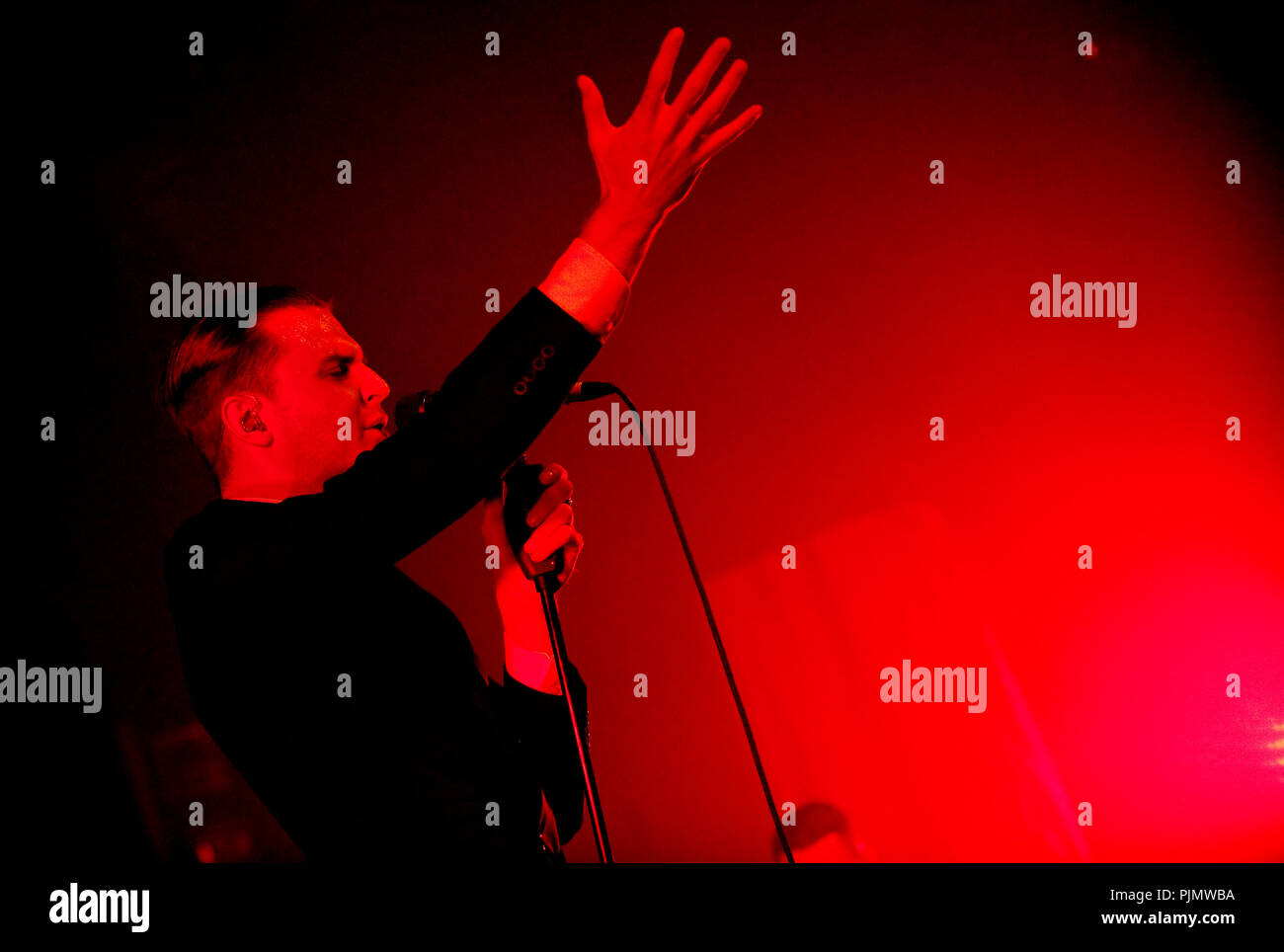 Duo synthpop anglaise fait mal en concert au Botanique à Bruxelles (Belgique, 30/10/2010) Banque D'Images