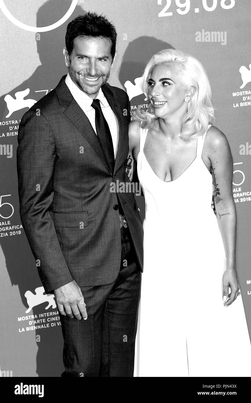 Bradley Cooper et Lady Gaga assister à une étoile est née une séance au cours de la 75e Festival du Film de Venise, Venise, Italie. 31 août, 2018 © Paul Treadway Banque D'Images