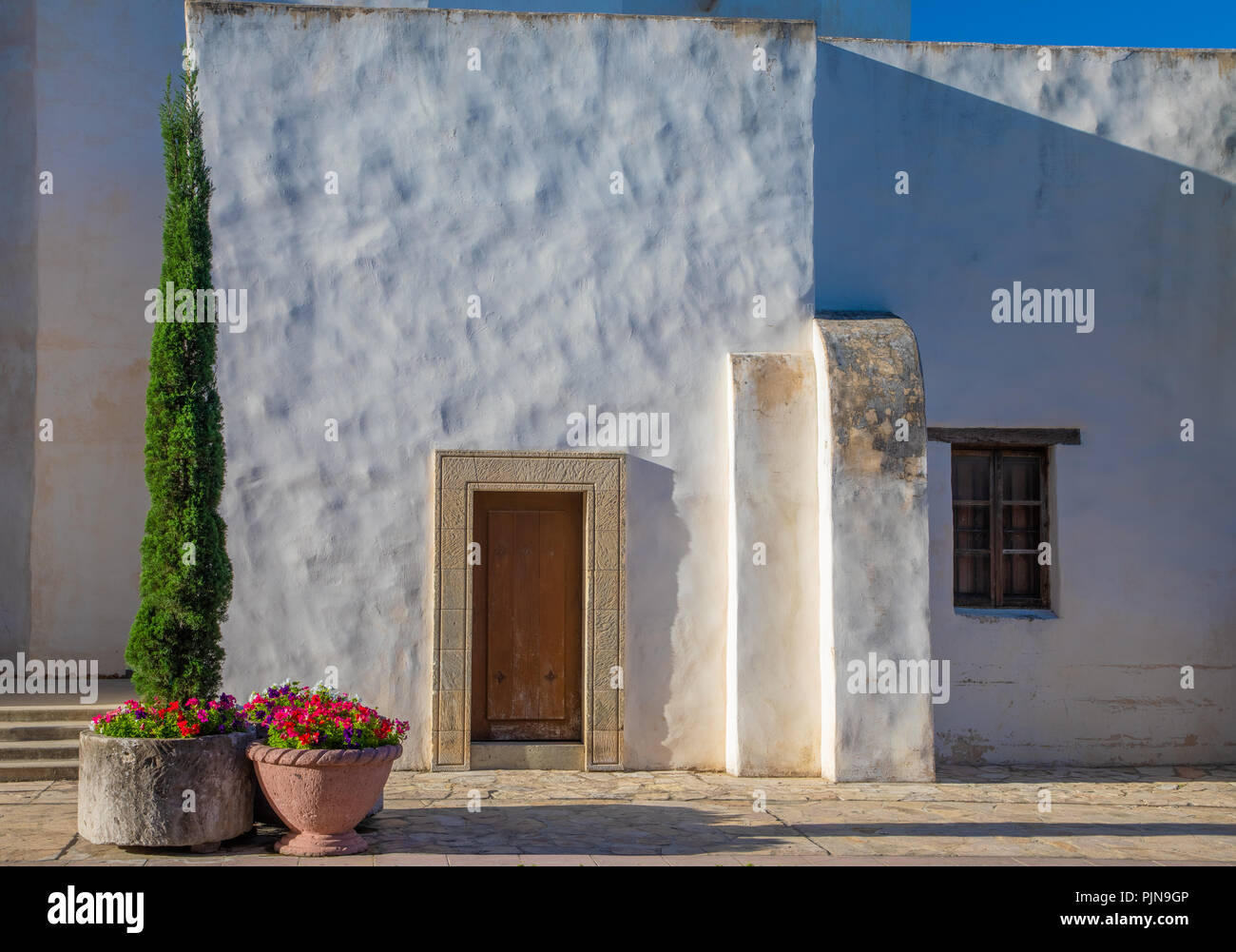 La Cathédrale de San Fernando (Espagnol : Catedral de San Fernando) à San Antonio, Texas. Banque D'Images