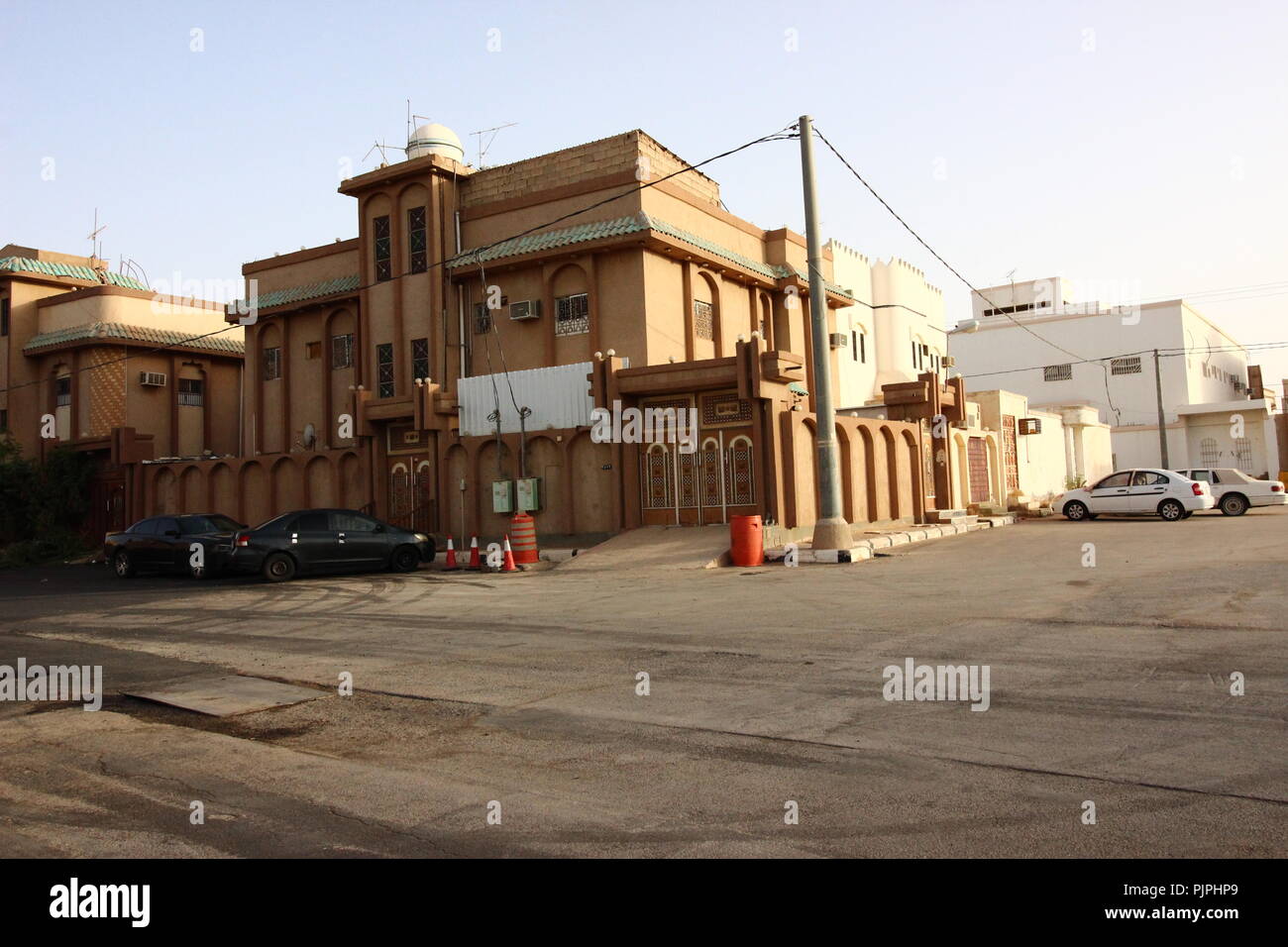 Une conception de maison de l'Arabie Saoudite Banque D'Images