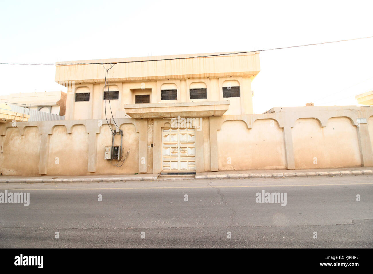 Une conception de maison de l'Arabie Saoudite Banque D'Images