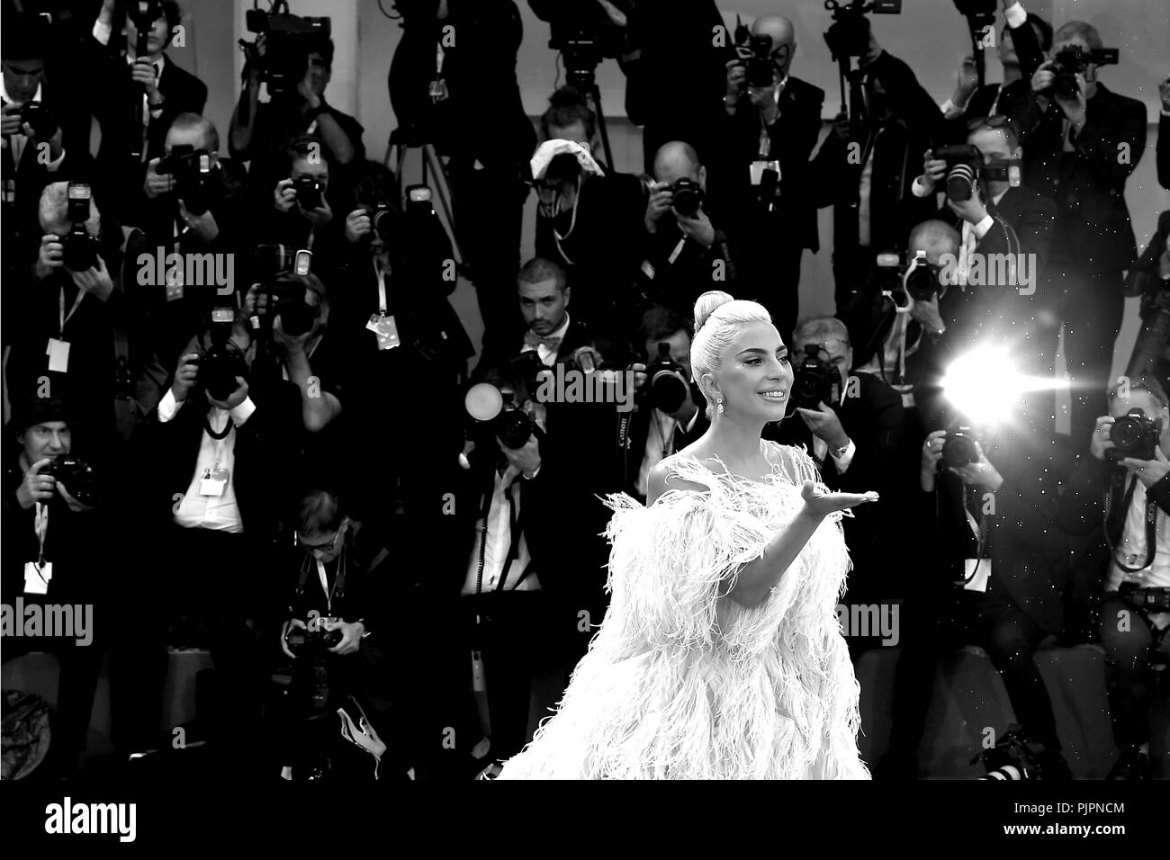 Lady Gaga assiste au 75e Festival du Film de Venise projection d'une étoile est née au Palazzo del Casino de Venise. 31 août 2018 © Paul Treadway Banque D'Images