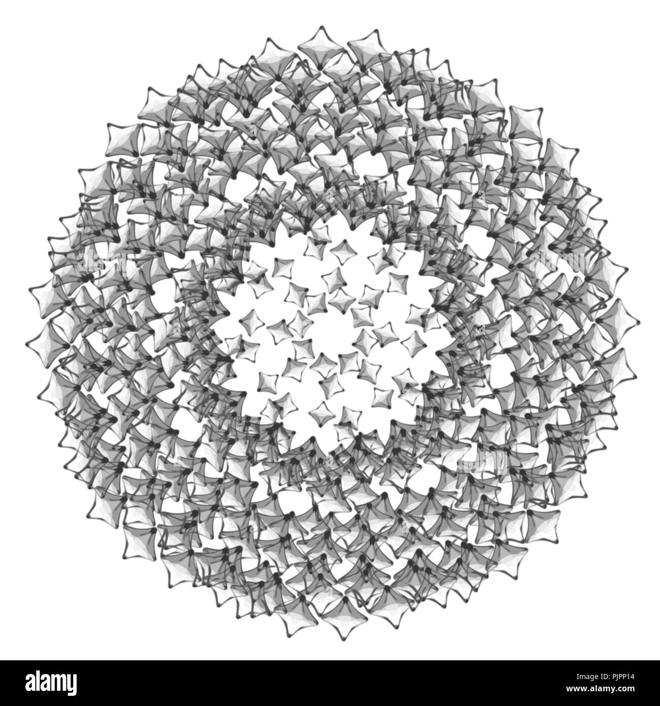 Mandala noir motif dentelle cercle aquarelle sur fond blanc, vector illustration Illustration de Vecteur