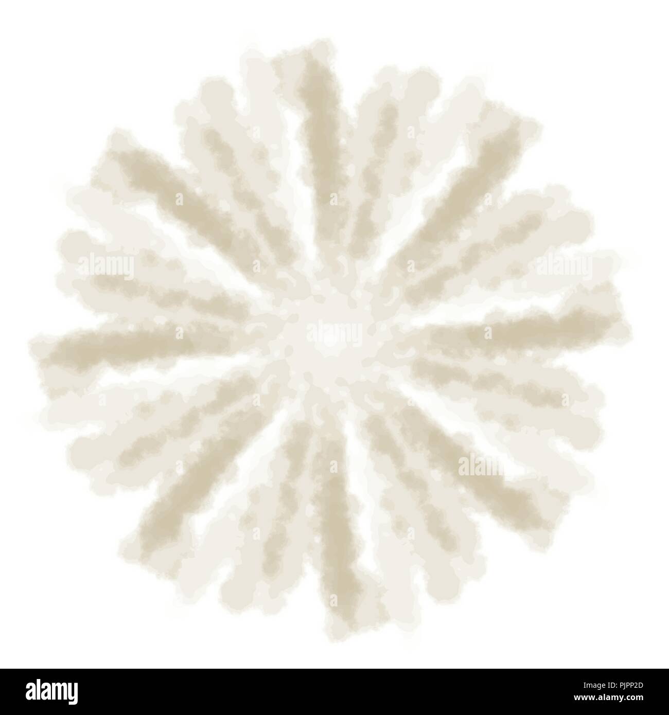 Mandala étoile or aquarelle sur fond blanc, vector illustration Illustration de Vecteur