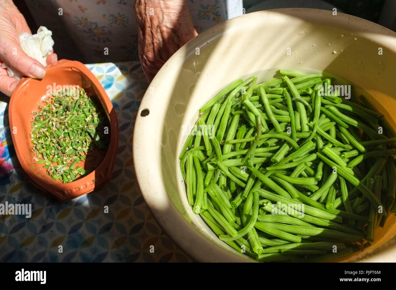 Les haricots. Banque D'Images