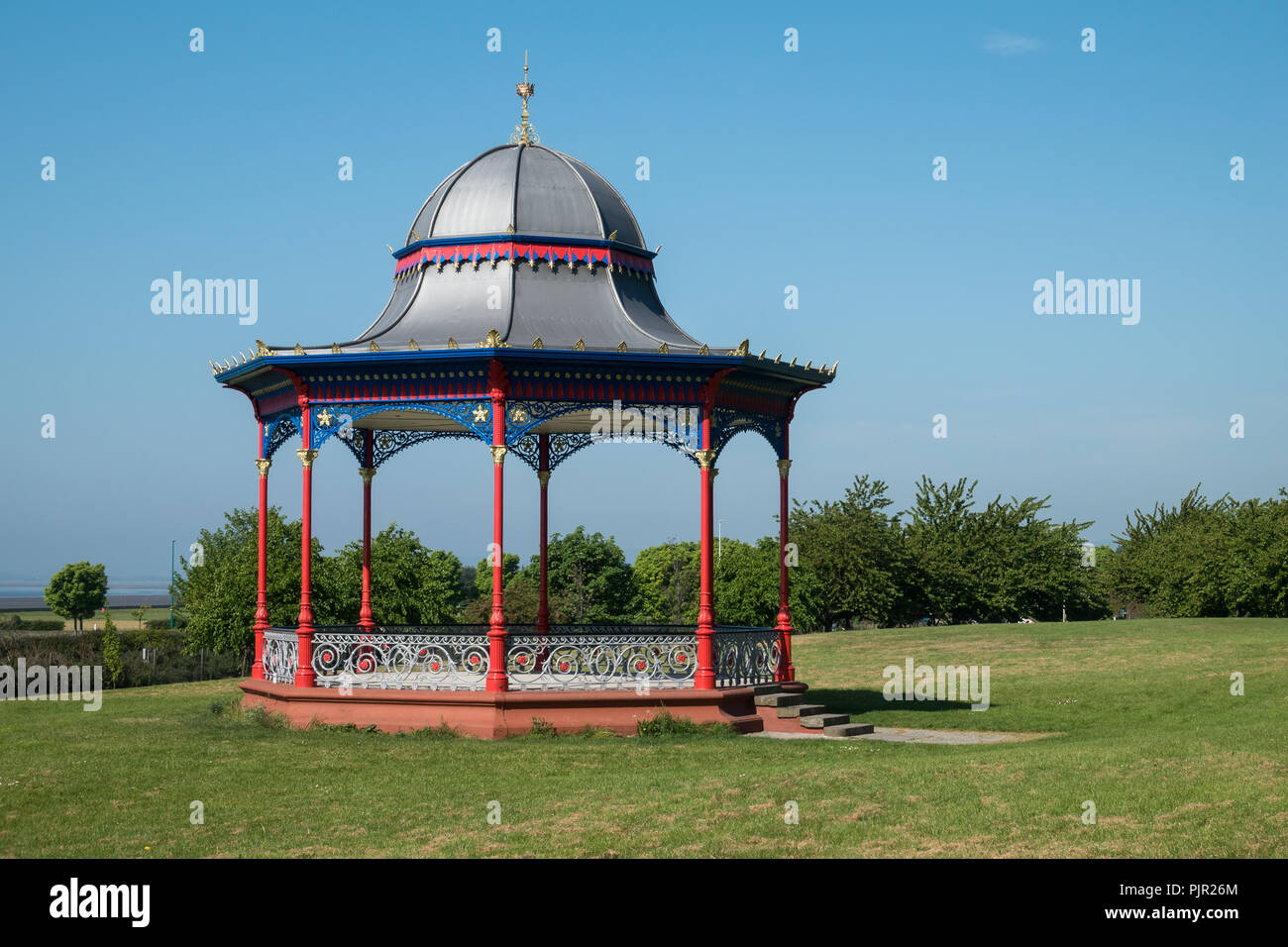 Kiosque vert-de-la-Madeleine, Dundee, Écosse Banque D'Images
