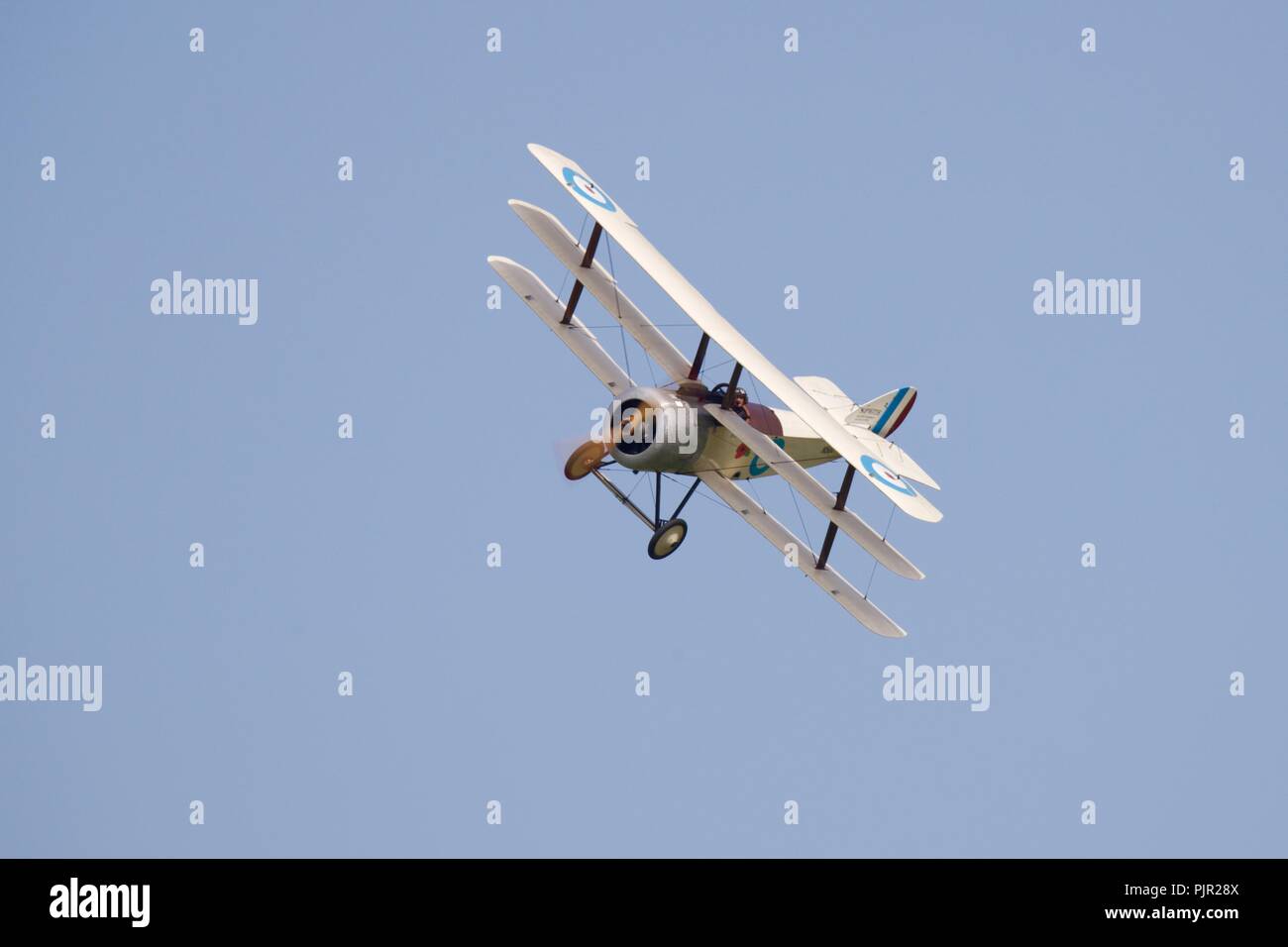 L'équipe de démonstration de la Grande Guerre Bremont - Sopwith Triplane Banque D'Images