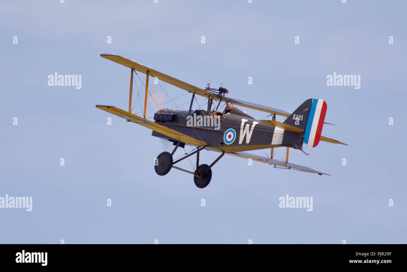 L'équipe de démonstration de la Grande Guerre Bremont - Royal Aircraft Factory SE5a Banque D'Images