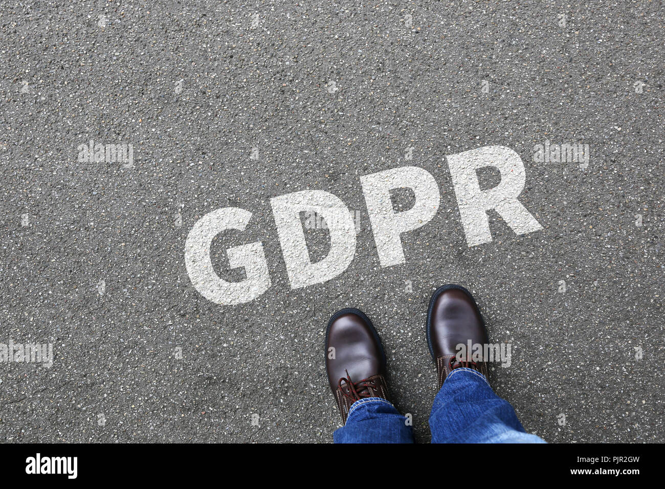 Pibr Règlement général sur la protection des données de l'Union européenne l'Union européenne Sites internet internet business computer concept Banque D'Images