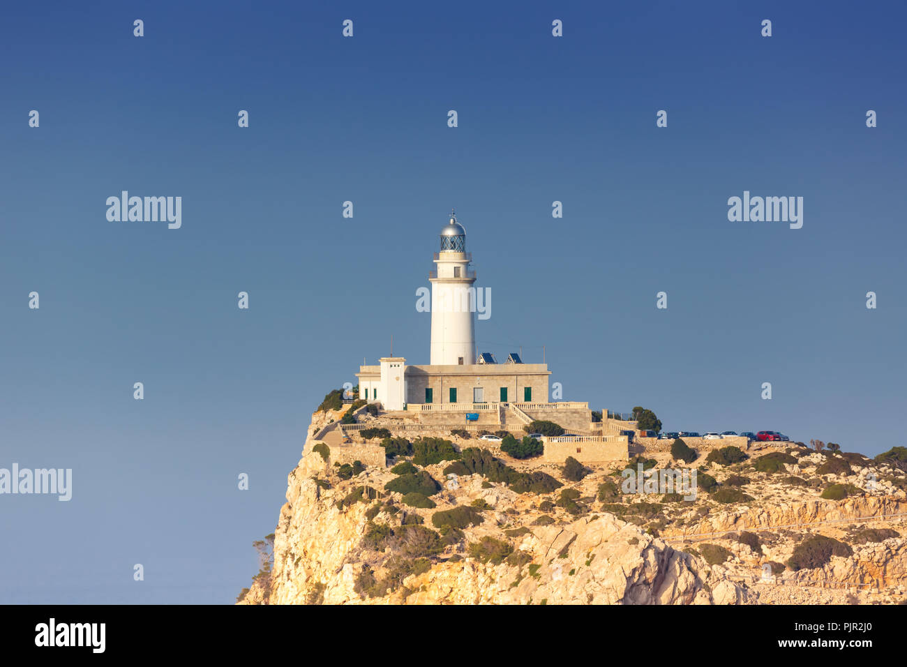 Phare Cap Formentor Majorque Mallorca copyspace des Baléares Espagne billet copy space Banque D'Images