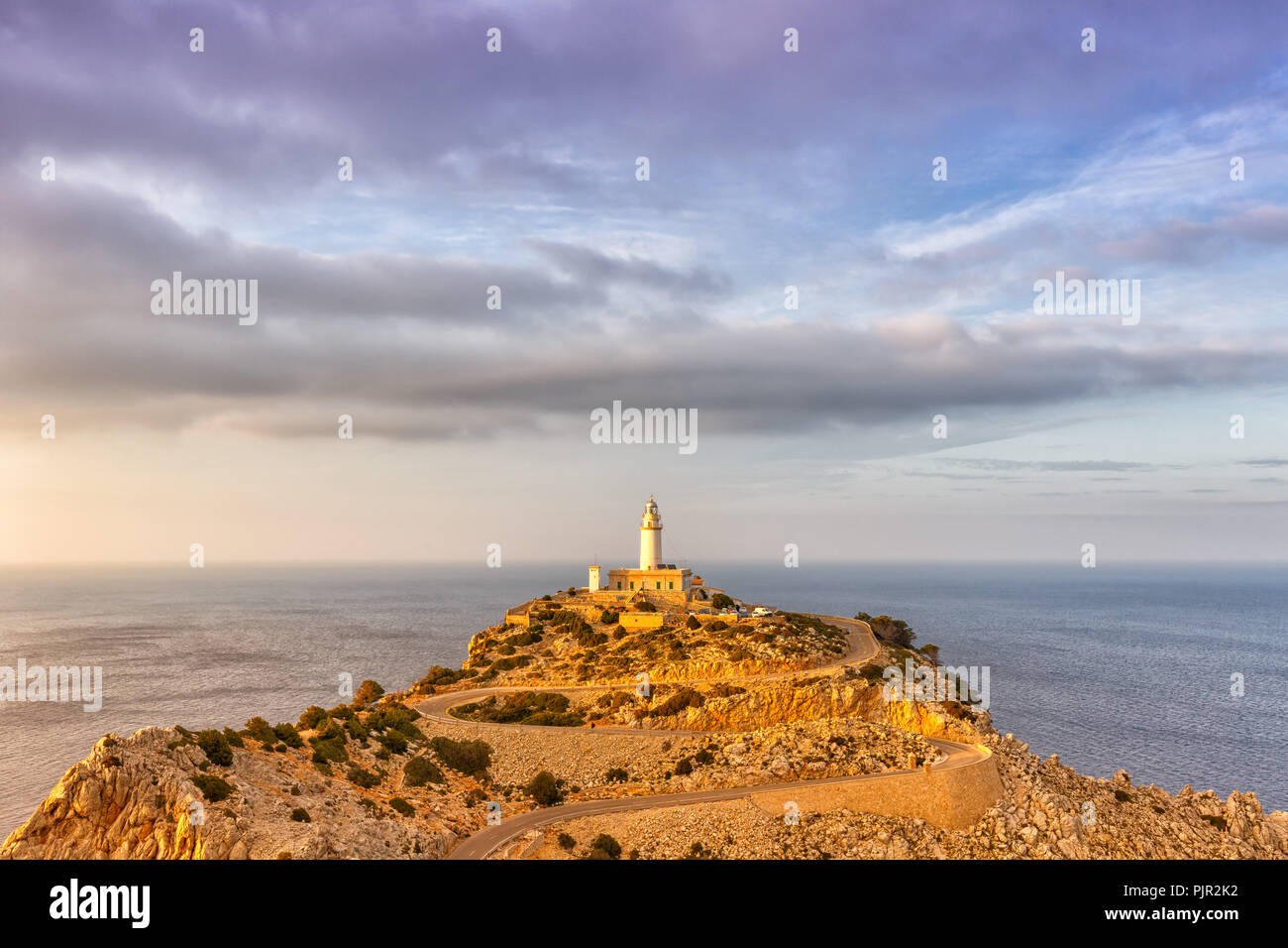 Majorque Majorque Cap Formentor sky copyspace Mer Méditerranée Îles Baléares Espagne billet copy space Banque D'Images