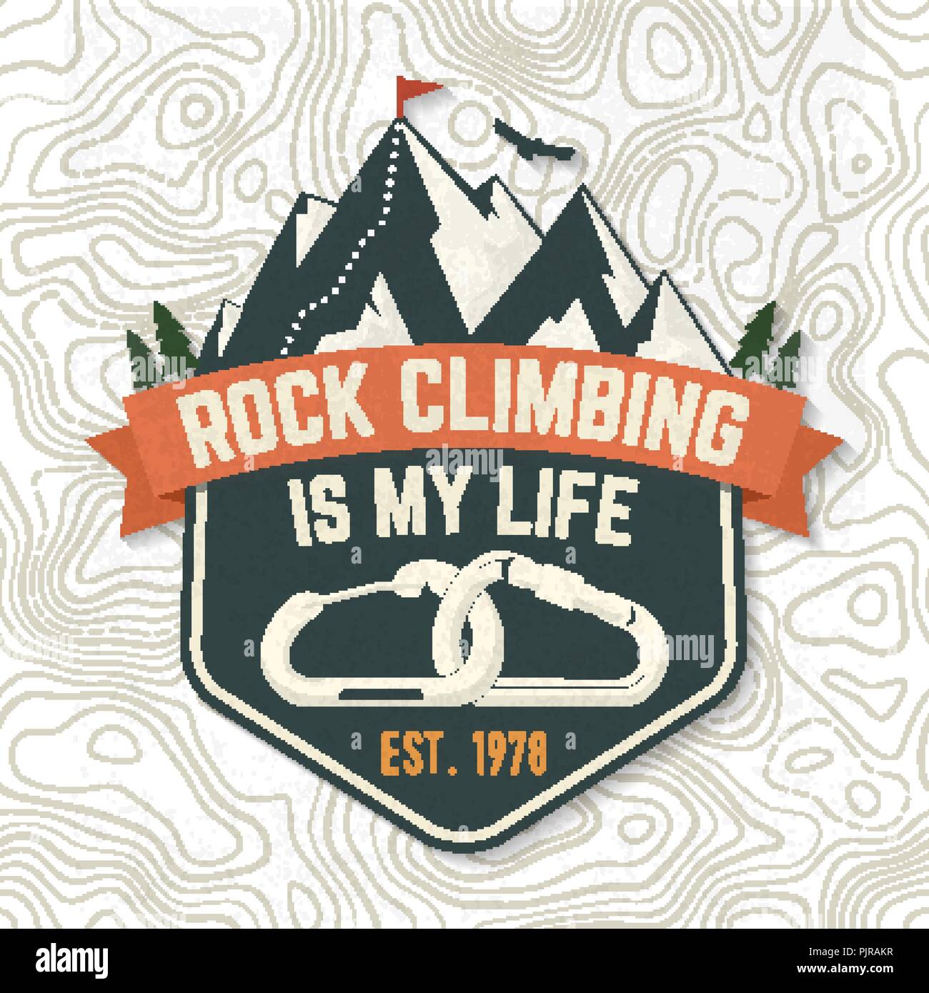 Illustration mountain climbing mountaineering Banque de photographies et  d'images à haute résolution - Alamy
