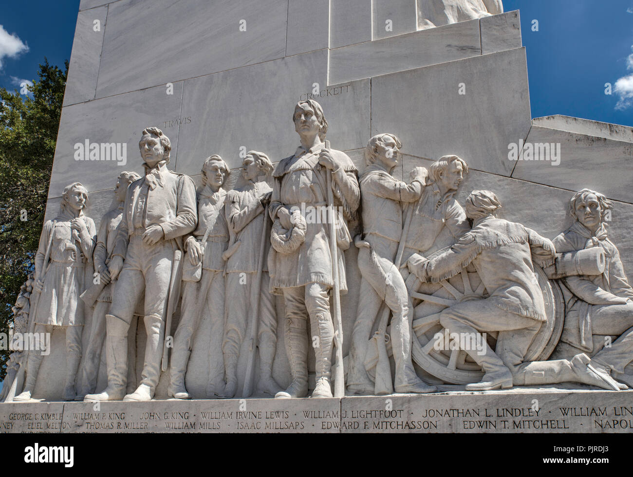 L'Alamo aka Cénotaphe Monument l'esprit de sacrifice, Alamo Plaza, San Antonio, Texas, USA Banque D'Images