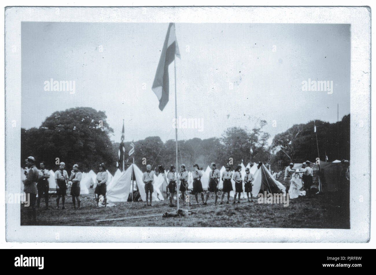 5e Jamboree Scout Mondial, tenue à Bloemendaal Vogelenzang Hollande, Pays-Bas, 1937 Banque D'Images