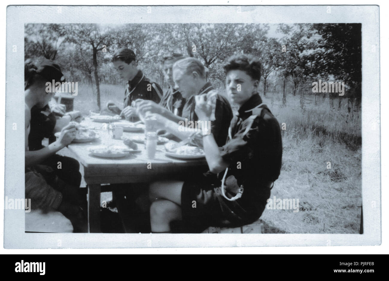 5e Jamboree Scout Mondial, tenue à Bloemendaal Vogelenzang Hollande, Pays-Bas, 1937 Banque D'Images