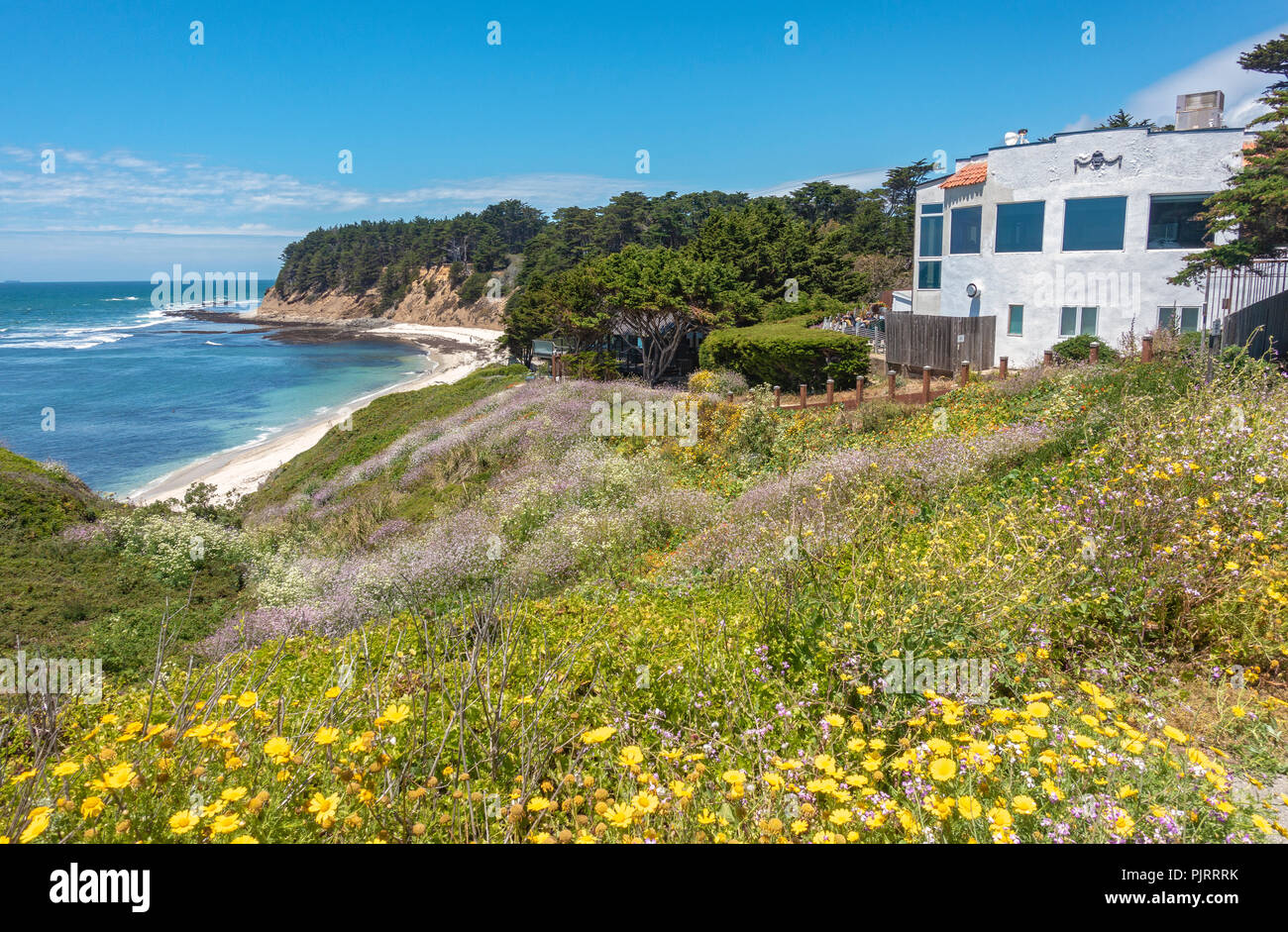 La Californie, Comté de San Mateo, Moss Beach Restaurant distillerie construite 1927, comme 'Frank's Place speakeasy Banque D'Images