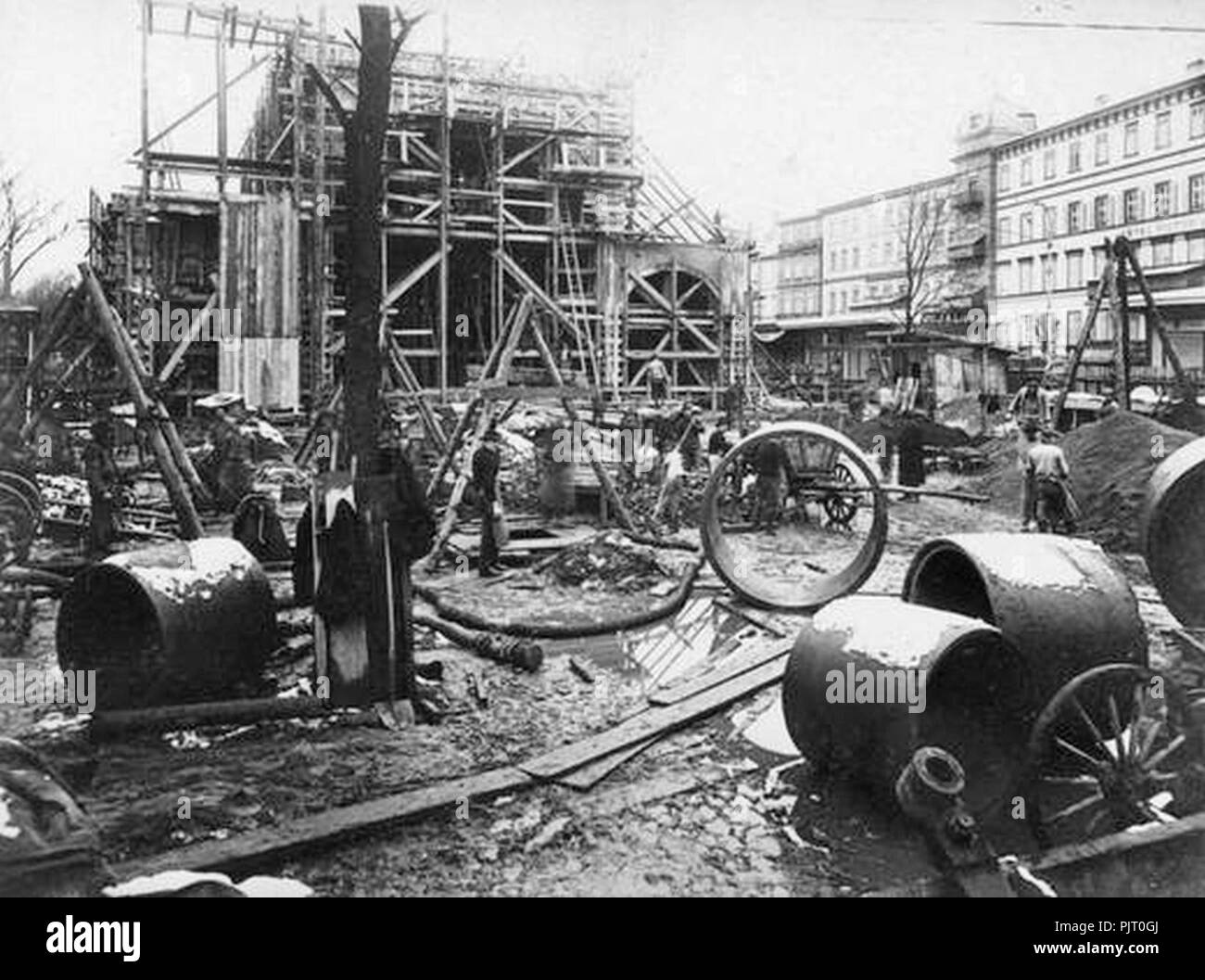 Bau Wandelhalle 1910. Banque D'Images