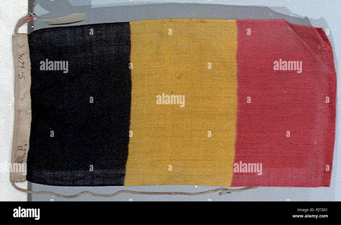 Ensign commerçant belge (après 1831) Banque D'Images