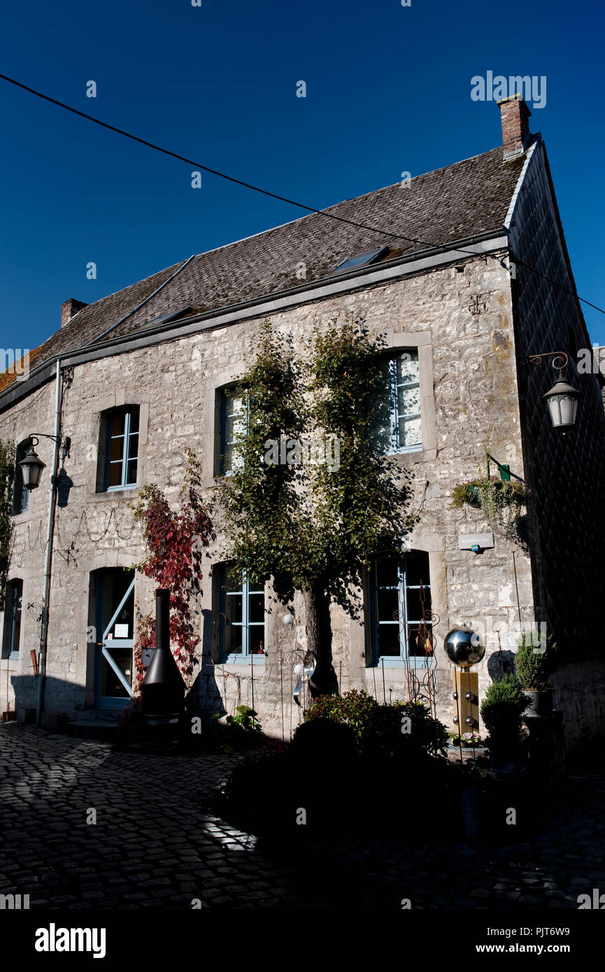 Impression de la ville wallonne Durbuy (Belgique, 23/10/2011) Banque D'Images