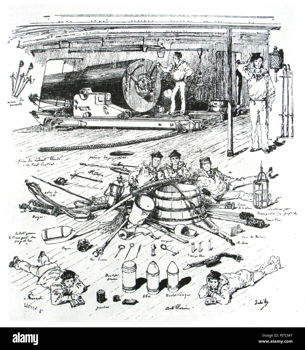 Batterie Sahib mg 0451. Banque D'Images