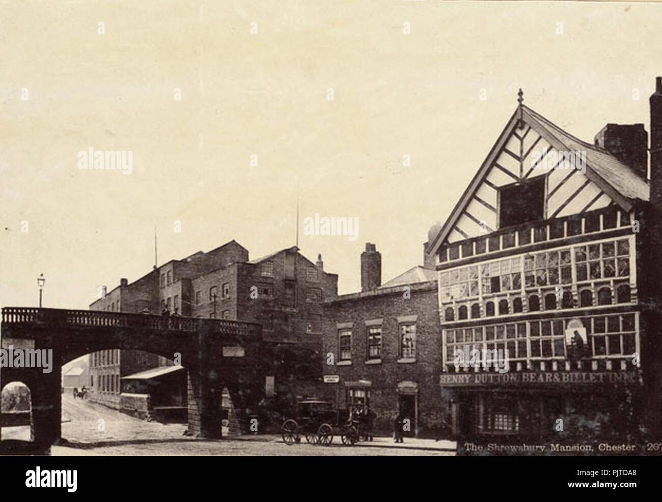 L'ours et le Billet Inn (rognée). Banque D'Images