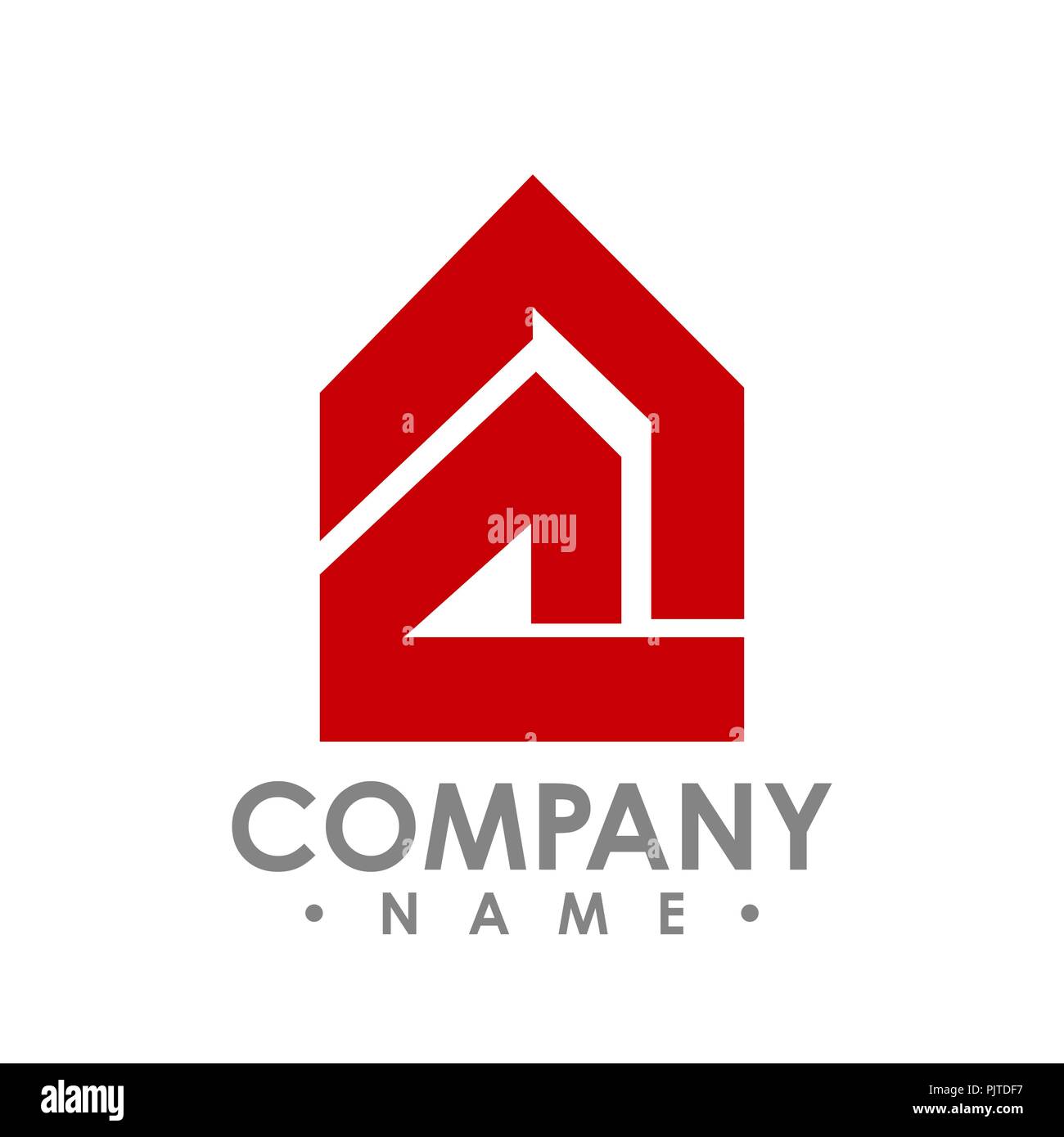 Abstract immo logo - logo Vector concept illustration. Logo de forme abstraite. Logo Vector modèle. L'élément de conception. Immo design logo Illustration de Vecteur