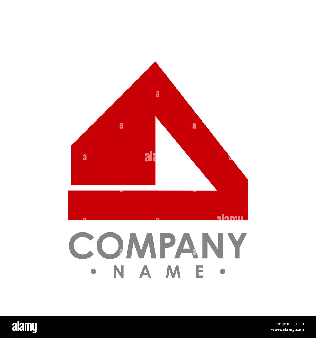 Abstract immo logo - logo Vector concept illustration. Logo de forme abstraite. Logo Vector modèle. L'élément de conception. Immo design logo Illustration de Vecteur