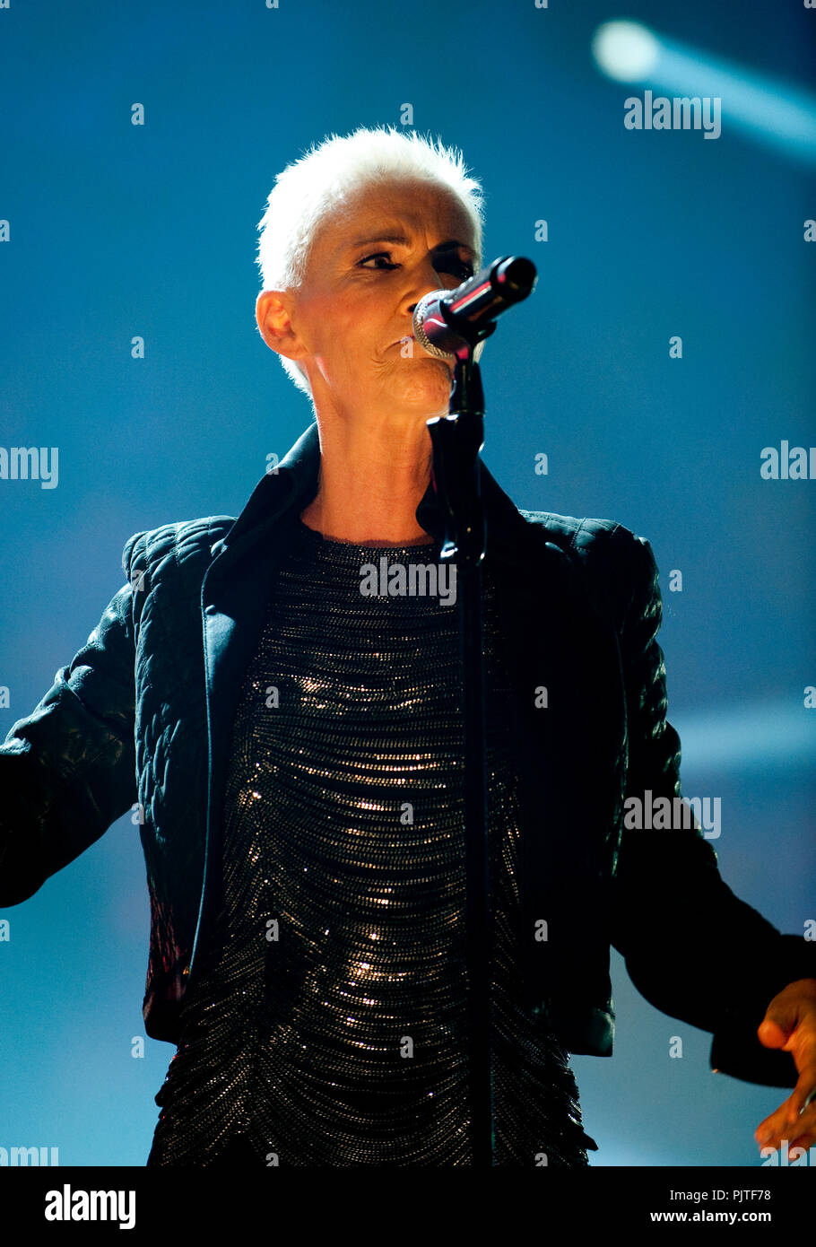 Le groupe de rock suédois Roxette effectuant à la 25e édition de la Night of the Proms à Anvers (Belgique, 23/10/2009) Banque D'Images