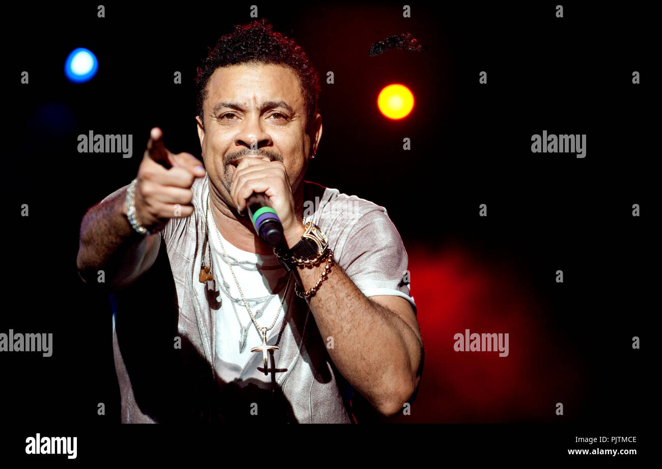 Jamaican-American chanteur de reggae Shaggy au Suikerrock festival à Tienen (Belgique, 31/07/2010) Banque D'Images