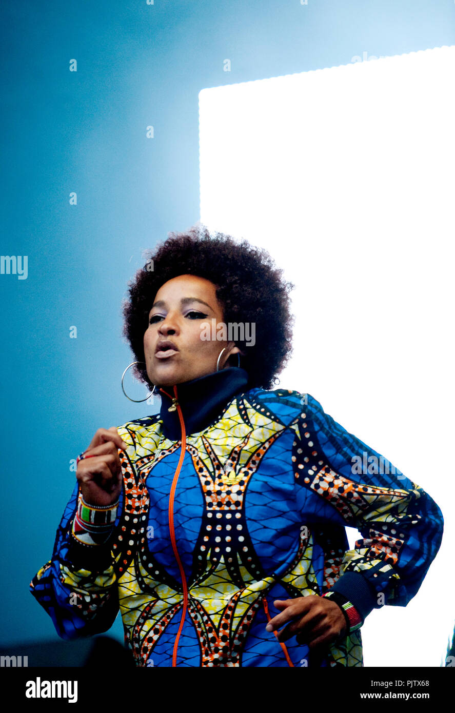 English alternative hip hop/acid jazz stéréo groupe MC's au Suikerrock festival à Tienen (Belgique, 29/07/2010) Banque D'Images