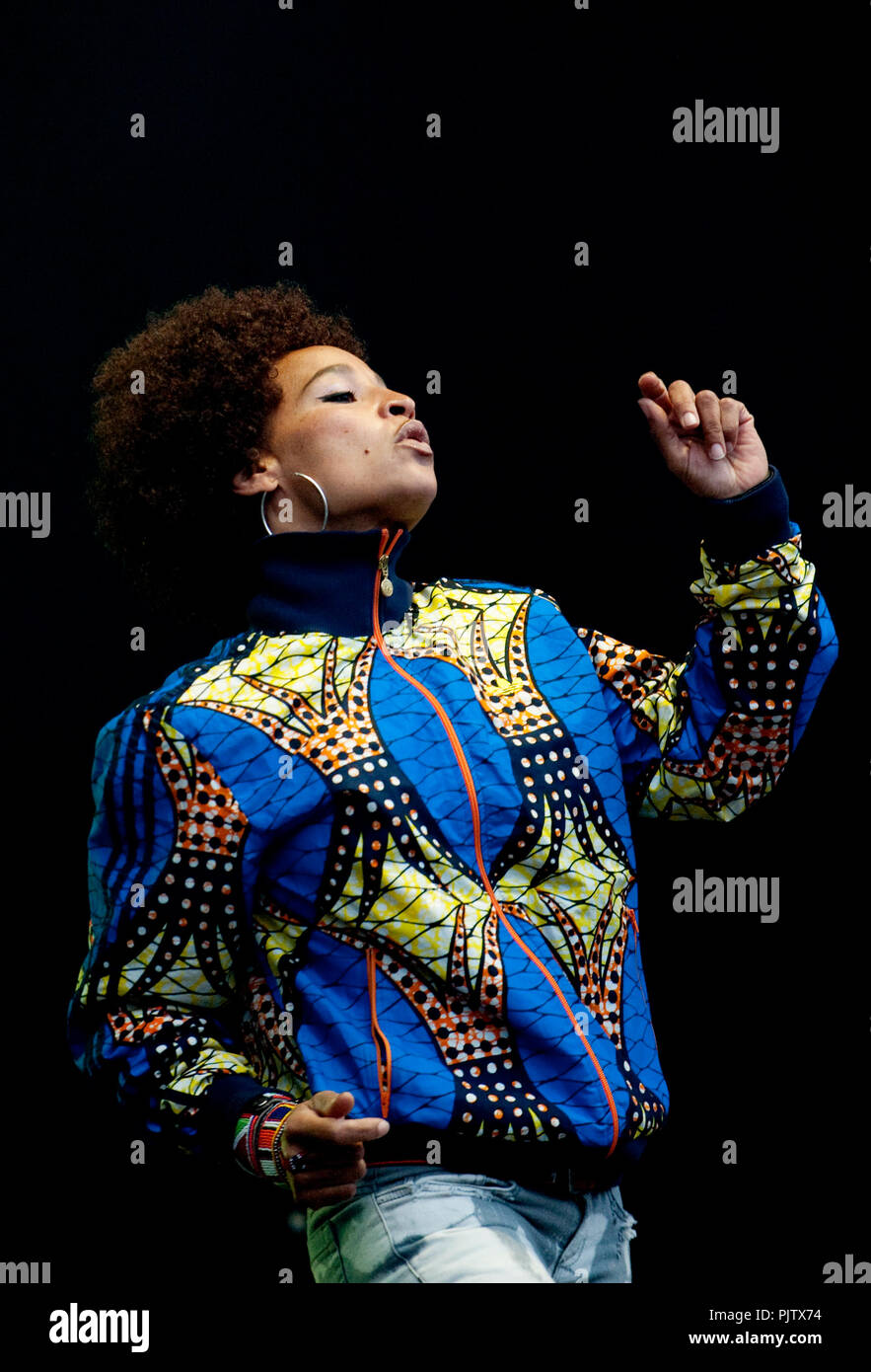 English alternative hip hop/acid jazz stéréo groupe MC's au Suikerrock festival à Tienen (Belgique, 29/07/2010) Banque D'Images