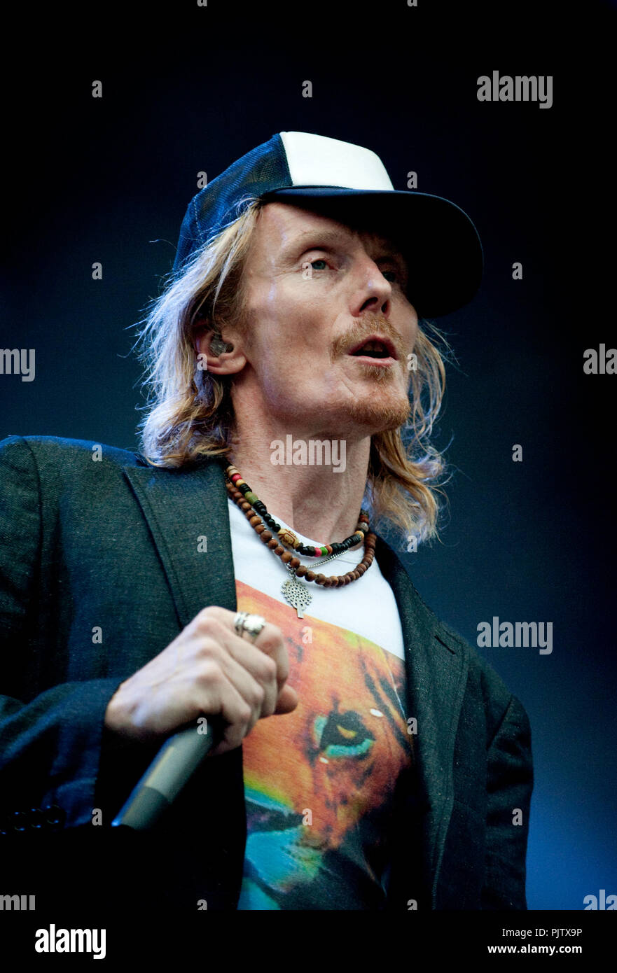 English alternative hip hop/acid jazz stéréo groupe MC's au Suikerrock festival à Tienen (Belgique, 29/07/2010) Banque D'Images