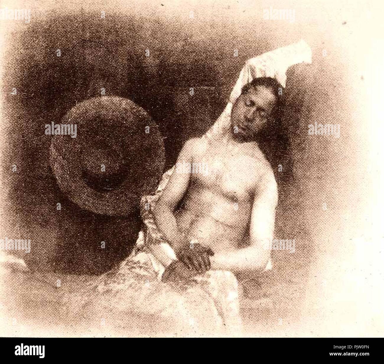 Hippolyte Bayard, 1801-1887 - Autoportrait comme un noyé homme 1840. Banque D'Images