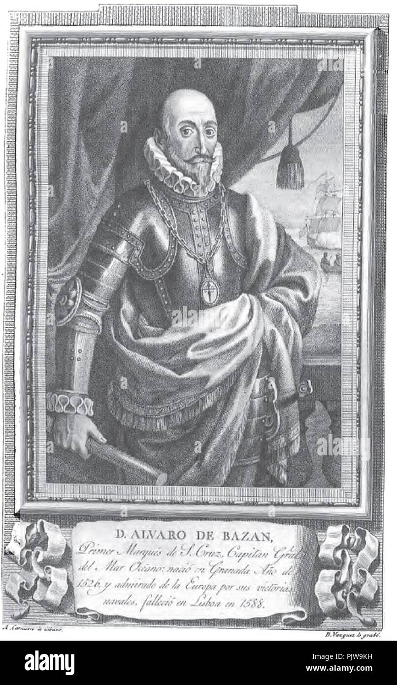 Álvaro de Bazán. Banque D'Images