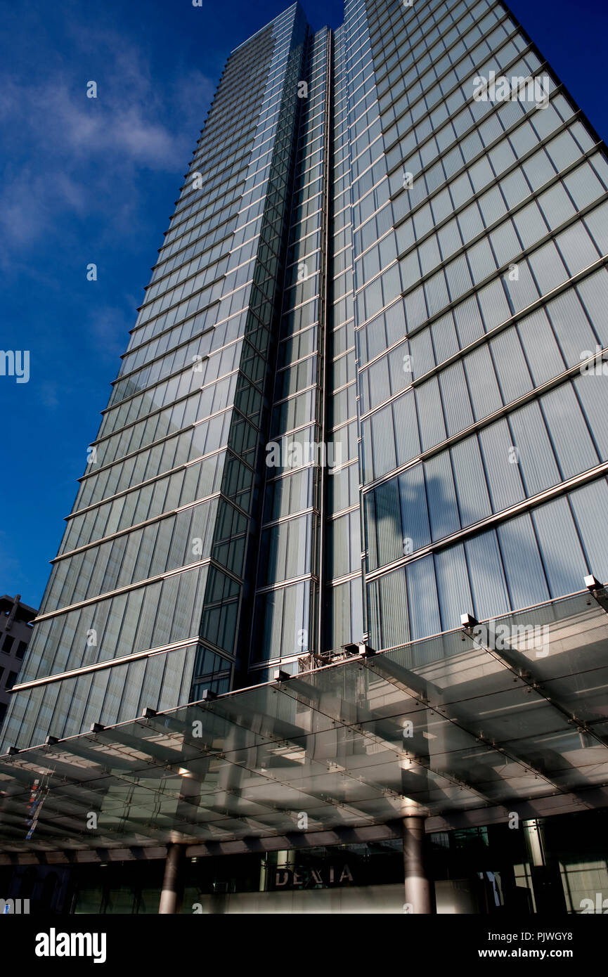 La Tour Dexia à Saint-Josse-ten-Noode, Bruxelles (Belgique, 21/01/2011) Banque D'Images