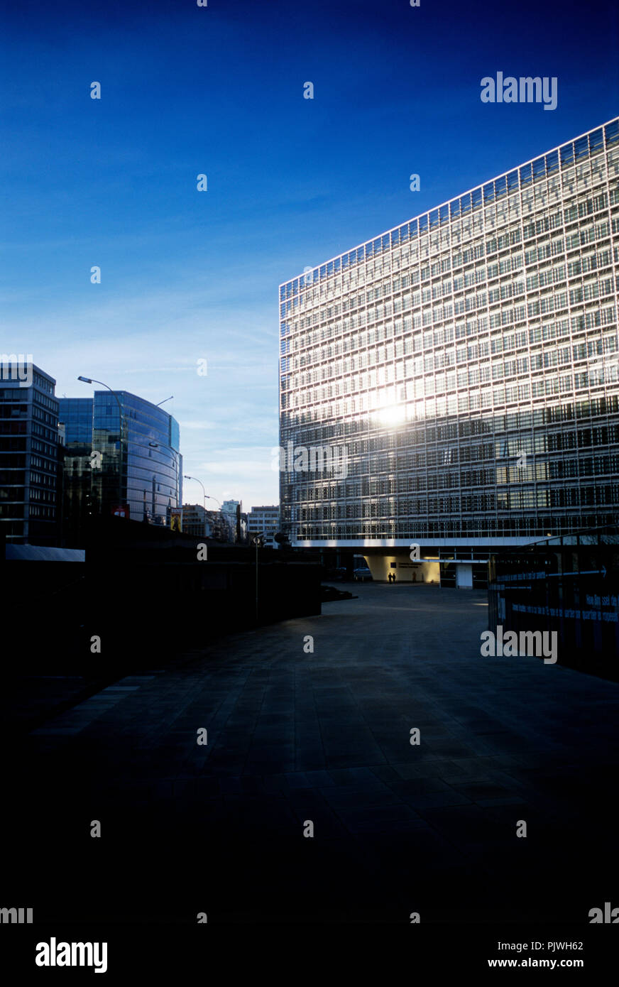 Le bâtiment Berlaymont de la Commission européenne à Bruxelles (Belgique, 15/12/2006) Banque D'Images