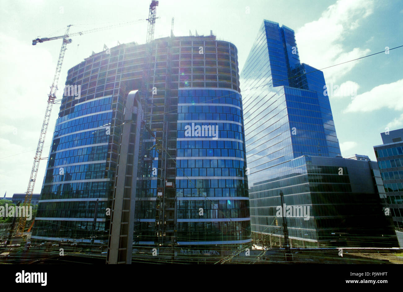 La Tour Dexia et Covent Garden B Tour à Bruxelles, lors de la place Rogier (Belgique, 08/06/2006) Banque D'Images